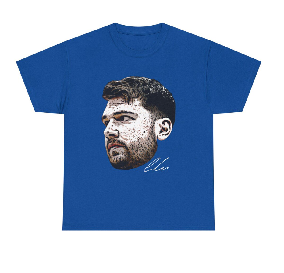 Luka Doncic LA T Shirt Face Tee Autograph Edition