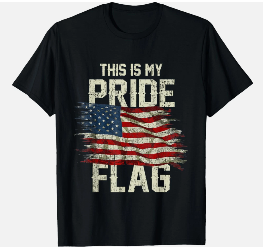 This Is My Pride Flag USA American 4th of July Patriotic Gift Unisex T-Shirt