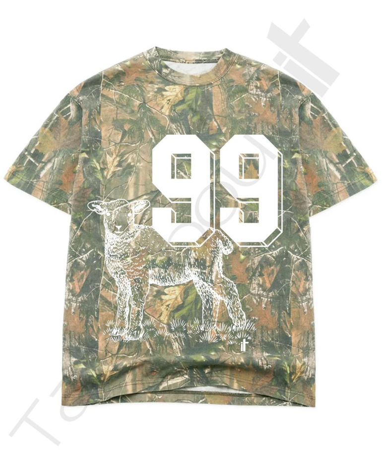 Christian Shirt, He Left 99 to Come Find Me Vintage Camo Shirt, Bible Verse Tee, Religious Shirt Unisex, Inspirational Faith Tee