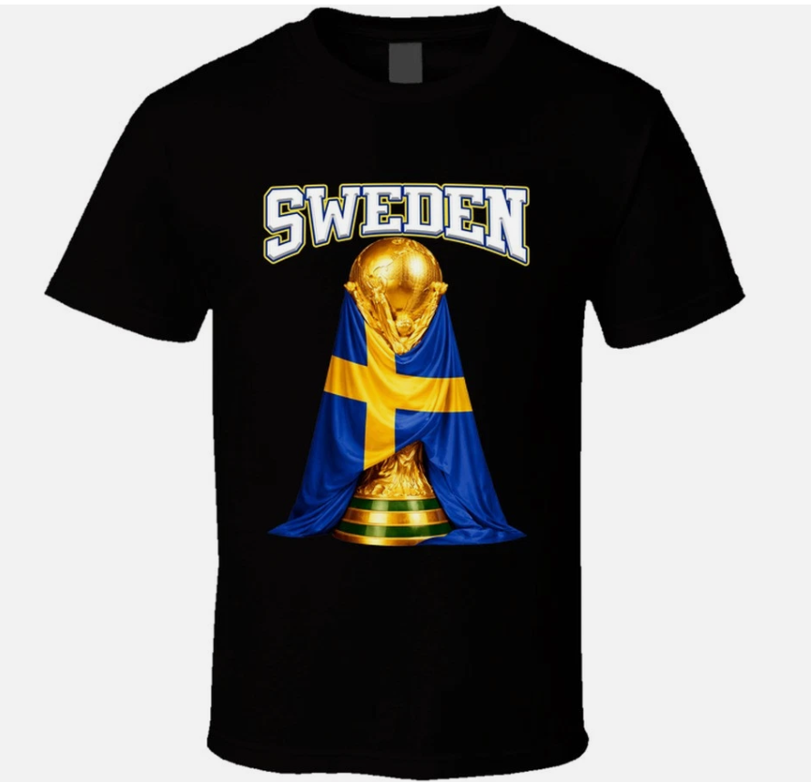 Sweden World Cup Soccer Sports Fan T Shirt
