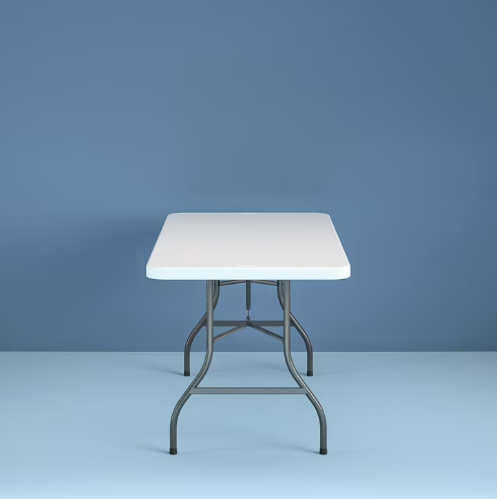 Cosco 6 Foot Premium Folding Table, White Speckle