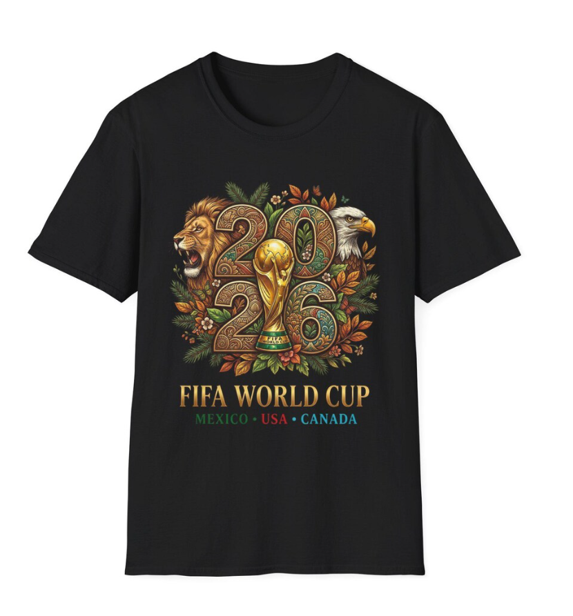 FIFA World Cup 2026 T-Shirt Mexico USA Canada Soccer Fan Tee Gift Men Women Football Shirt Host Nations