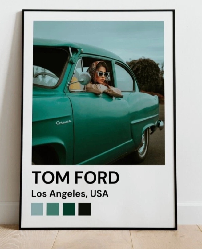 Tom Ford Designer Canvas Wall Art Home Decor Gallery Portrait