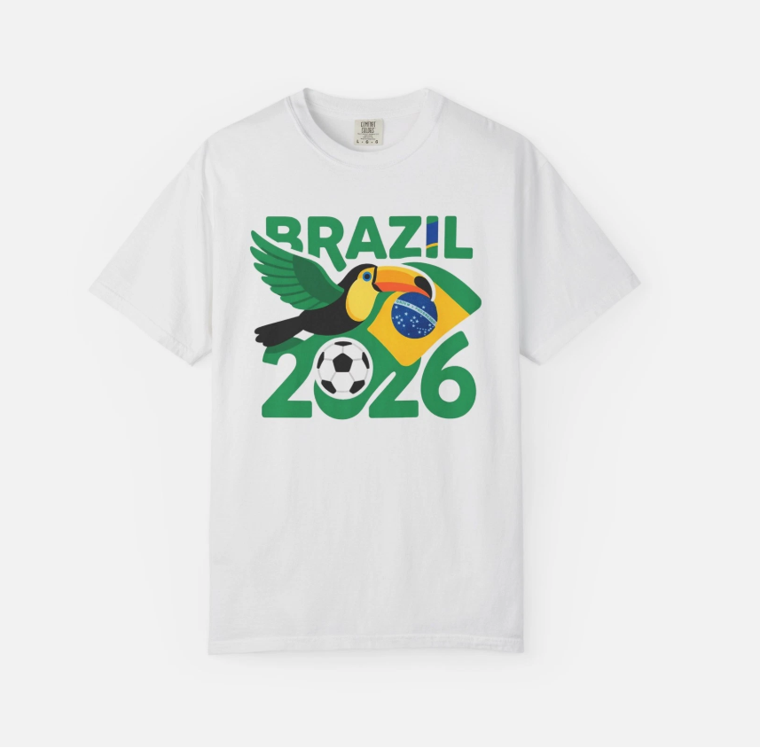 2026 World Cup Brazil Soccer Fan T-shirt
