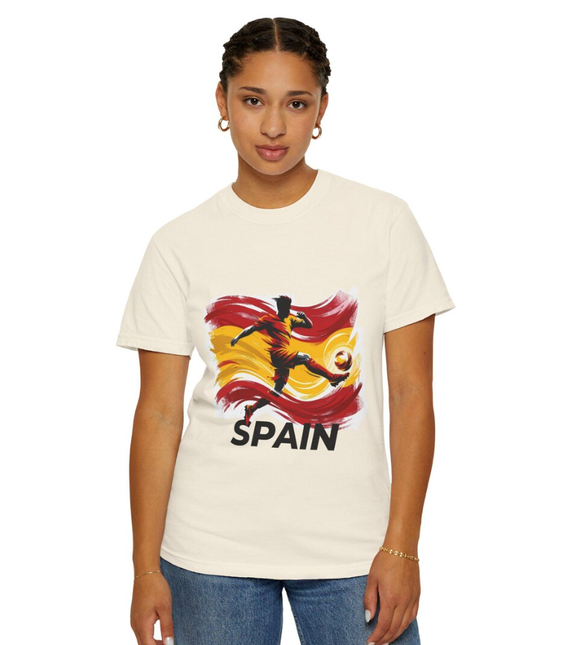 Spain World Cup T-Shirt, Soccer Fan Graphic Tee