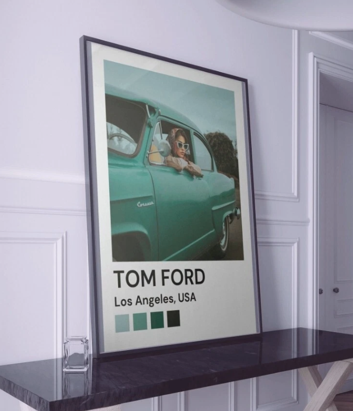 Tom Ford Designer Canvas Wall Art Home Decor Gallery Portrait