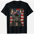 French Bulldog Patriotic 4th Of July USA American Flag Gift Unisex T-Shirt
