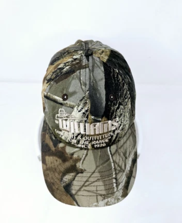 VINTAGE Camo Adjustable Hat 90s Y2K Hunting Outdoors Used FAST SHIPPING