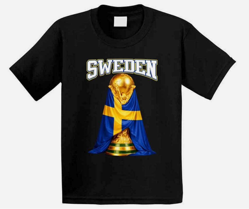 Sweden World Cup Soccer Sports Fan T Shirt
