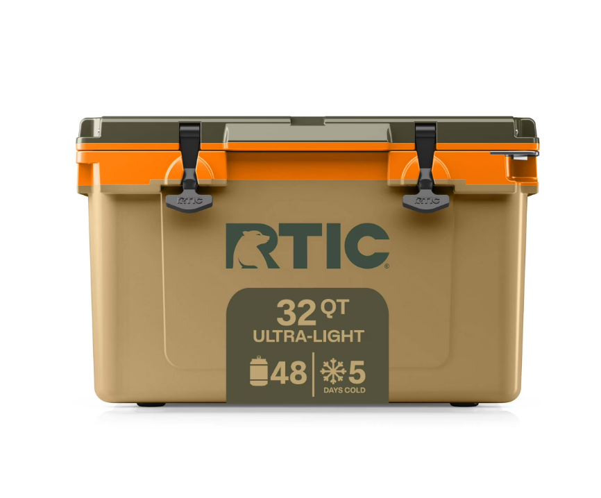 RTIC Ultra-Light 32 Qt Hard-Sided Ice Chest Cooler, Fits 48 Cans, Trailblazer
