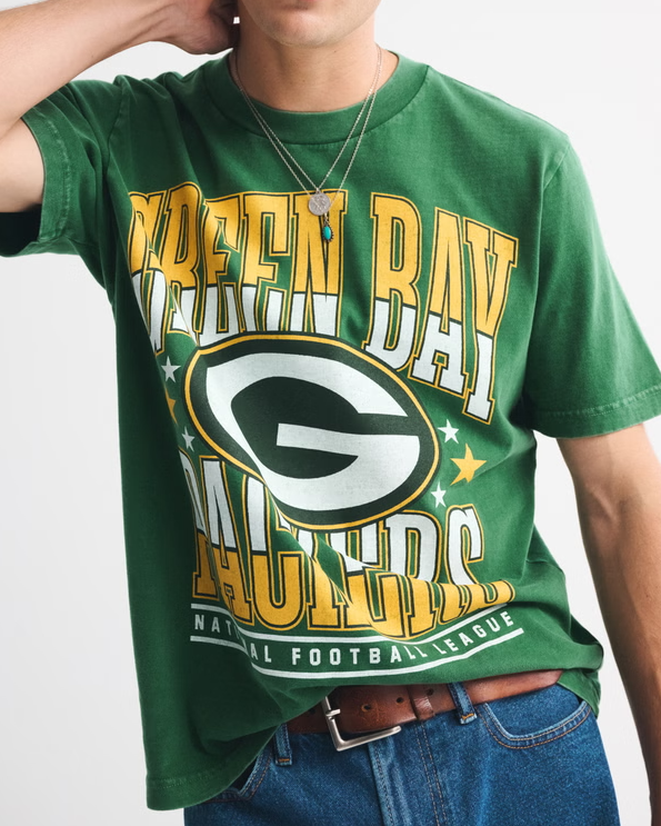 Green Bay Packers Vintage Inspired Graphic Tee - Vintage NFL Fan Shirt