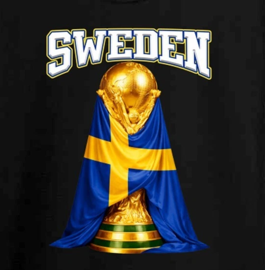 Sweden World Cup Soccer Sports Fan T Shirt