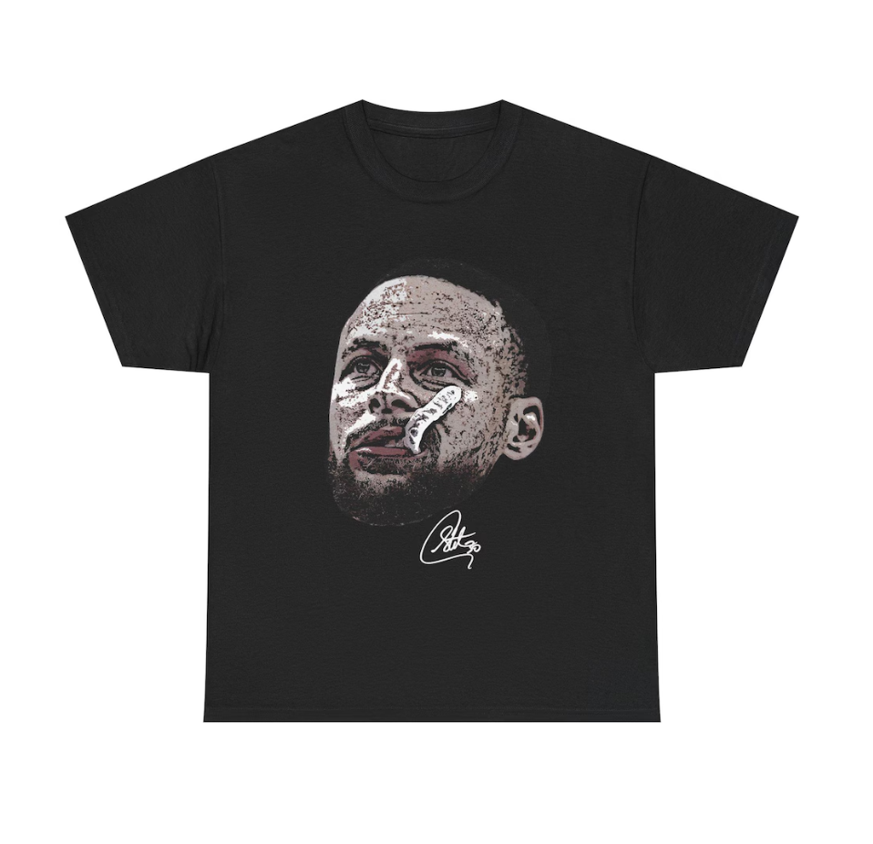 Stephen Curry Golden State Face T Shirt Autograph Edition