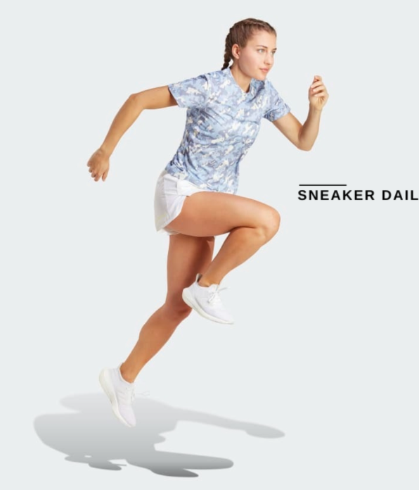 Adidas Own the Run Camo Running Tee – Blue Dawn