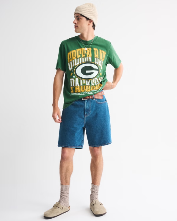Green Bay Packers Vintage Inspired Graphic Tee - Vintage NFL Fan Shirt