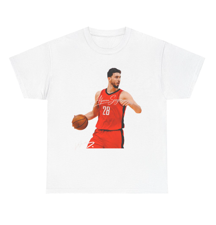 Alperen Sengun Houston T Shirt Autograph Edition Basketball Jersey Tribute