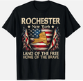Rochester New York USA Flag 4th Of July Gift Unisex T-Shirt