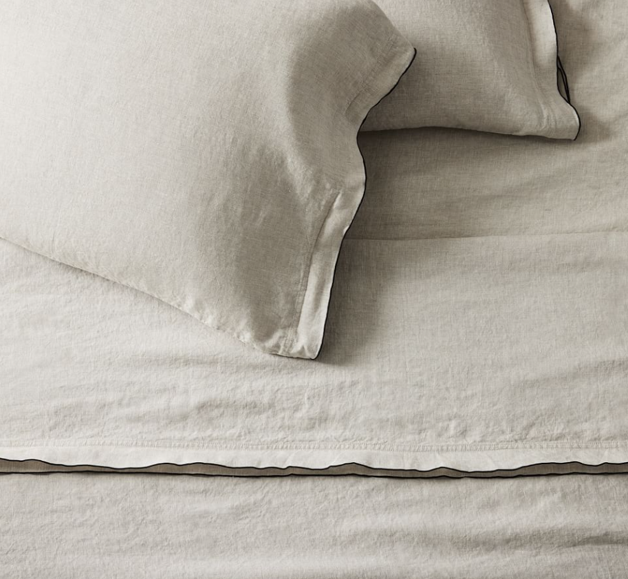 European Flax Linen Merrow Edge Sheet Set