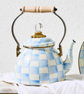 MacKenzie-Childs Sky Check Tea Kettle - 3-Qt.