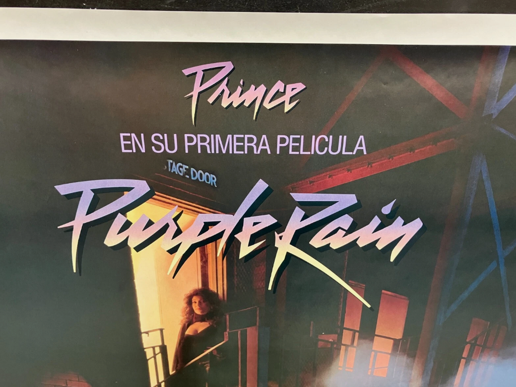 SPANISH VERSION 1984 PURPLE RAIN One Sheet Movie Poster Rolled PRINCE