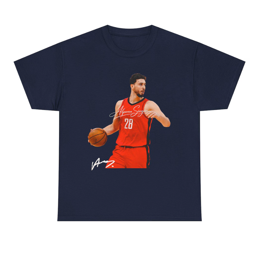 Alperen Sengun Houston T Shirt Autograph Edition Basketball Jersey Tribute