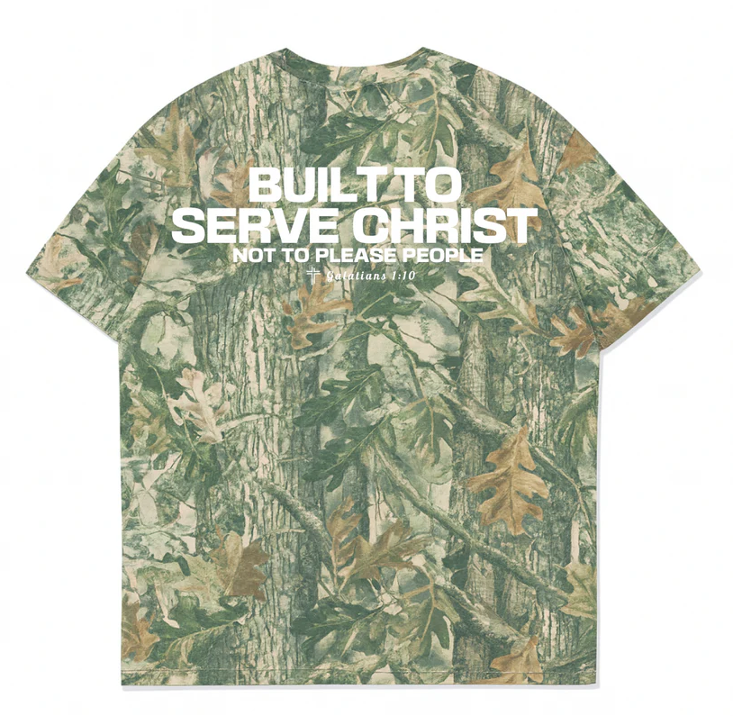 BUILT TO SERVE Oversized Tee - Camo