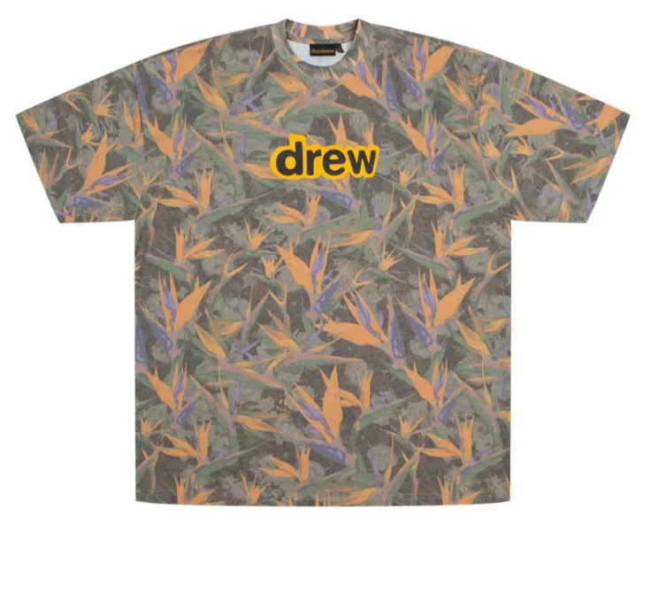 Drew House Secret Unisex Camo Color Block T-Shirt