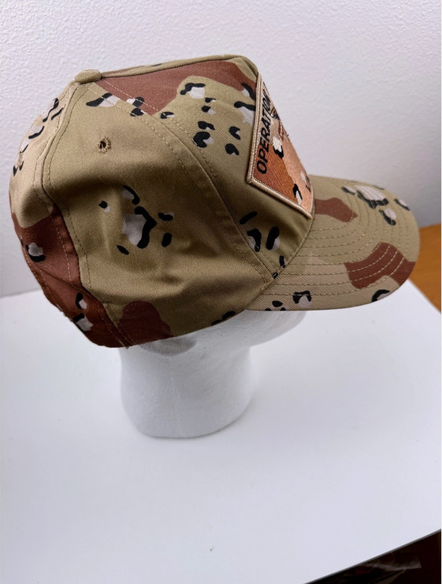 Operation Desert Storm Victory Hat Mens Camo Snapback Cap Chocolate Chip Desert