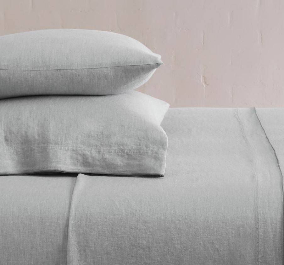 European Flax Linen Merrow Edge Sheet Set