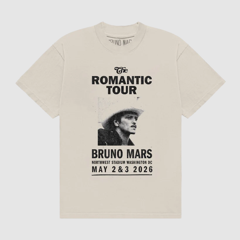 Washington DC The Romantic Limited Edition Tour Tee - Ivory