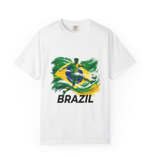Brazil Soccer Fan T-Shirt, World Cup Graphic Tee