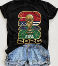 Fifa World Cup 2026 Trophy T-Shirt | CAN MEX USA Soccer Fan Tee | Football Gift | WC26 North America Shirt