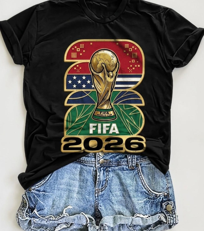 Fifa World Cup 2026 Trophy T-Shirt | CAN MEX USA Soccer Fan Tee | Football Gift | WC26 North America Shirt