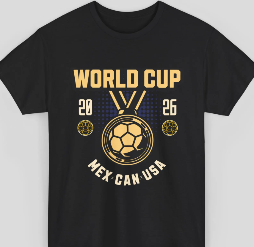 World Cup 2026 T-Shirt, Football Fan Shirt, USA Mexico Canada Soccer Tee, Supporters Gift, Unisex Match Day Shirt