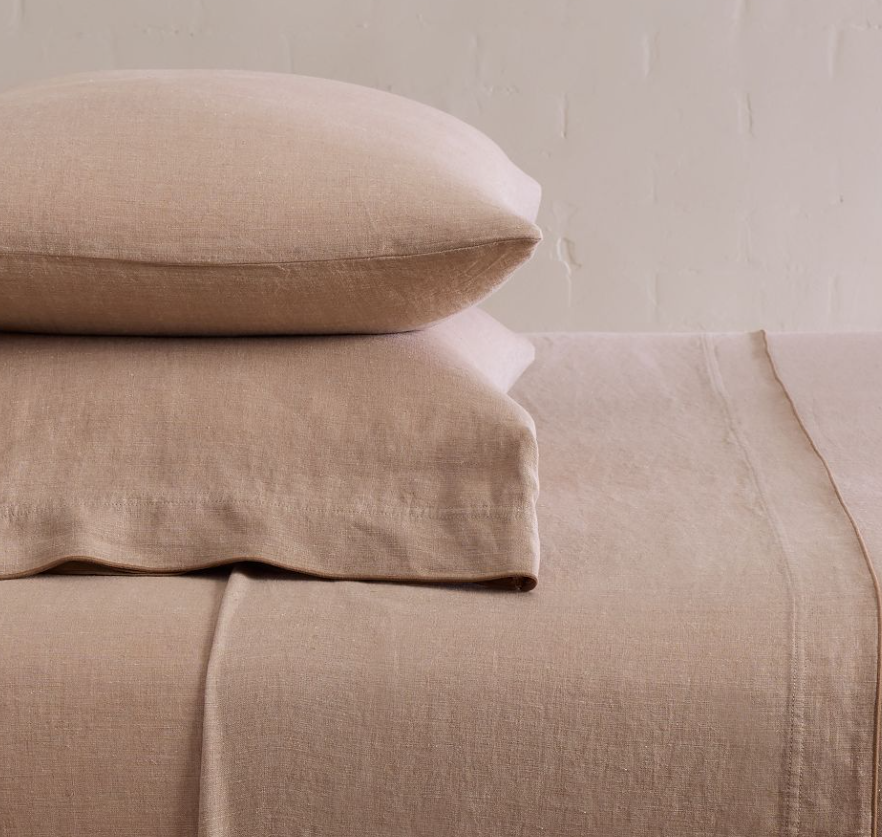 European Flax Linen Merrow Edge Sheet Set