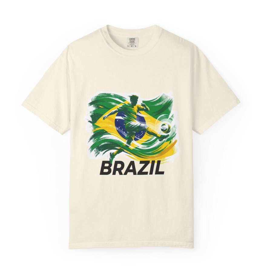 Brazil Soccer Fan T-Shirt, World Cup Graphic Tee