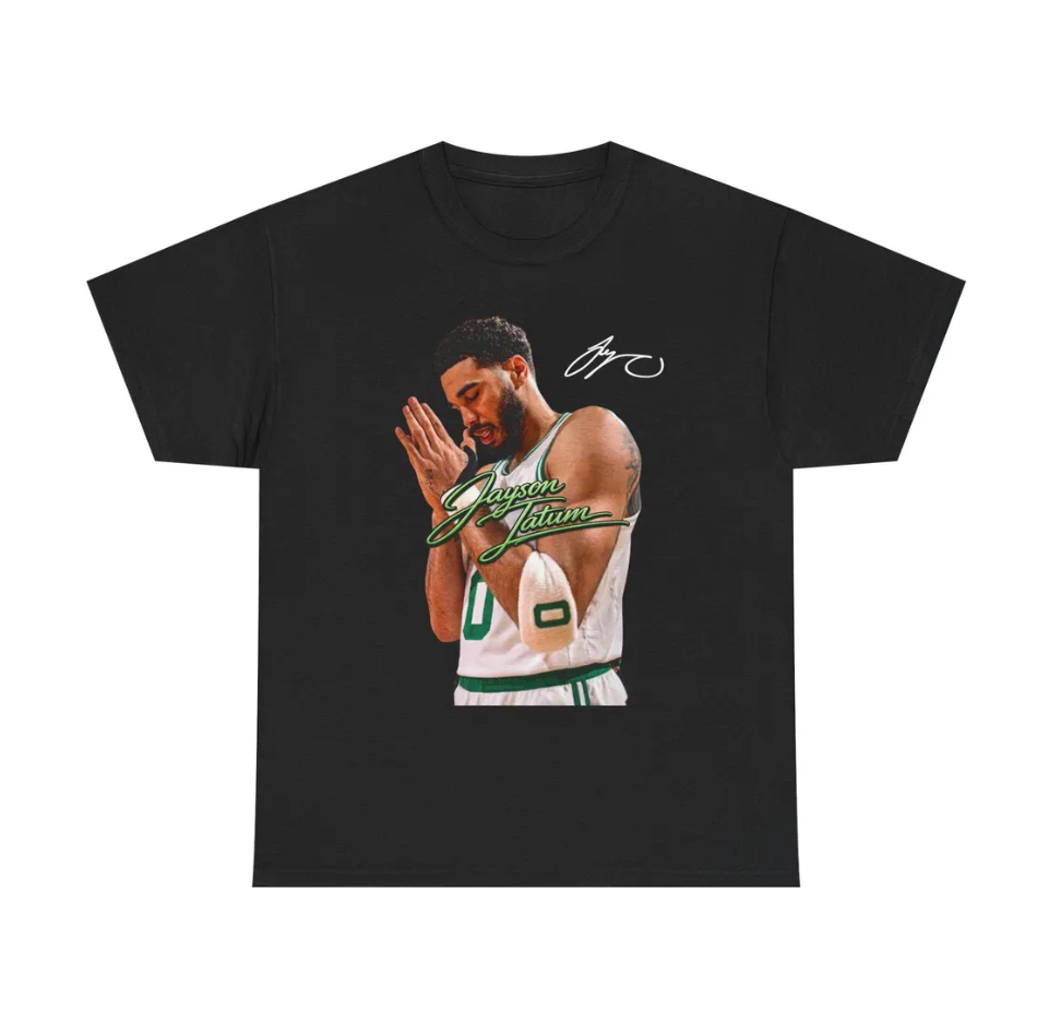 Jayson Tatum Boston T Shirt Autograph Edition Graphic Tee JT!