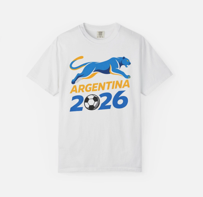 2026 World Cup Argentina Soccer Fan T-shirt