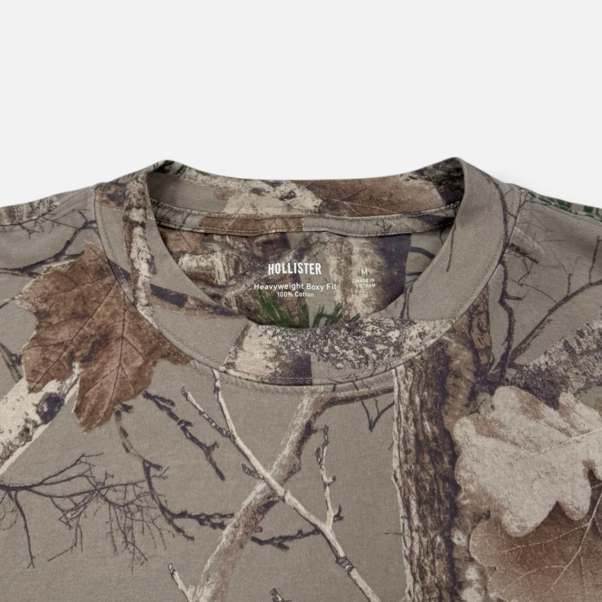Hollister x Chevrolet Heavyweight Boxy Fit Camo T-Shirt Mens Medium • MINT