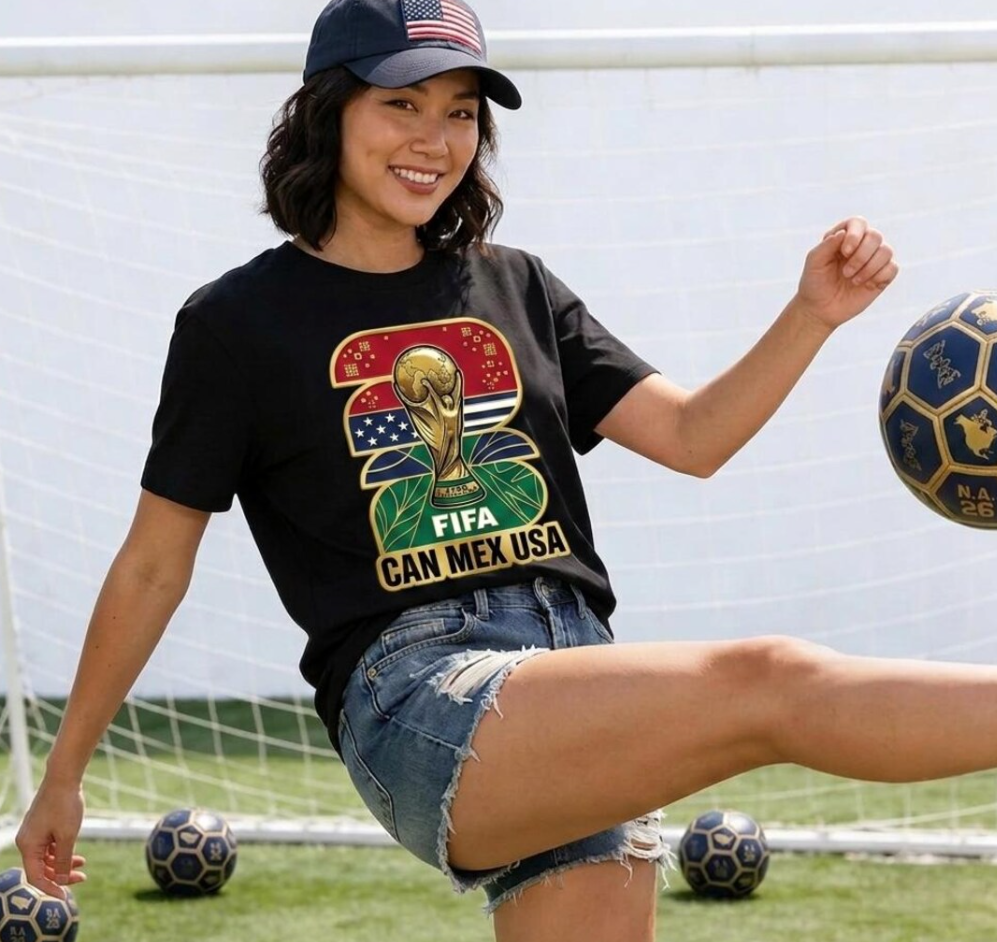 Fifa World Cup 2026 Trophy T-Shirt | CAN MEX USA Soccer Fan Tee | Football Gift | WC26 North America Shirt
