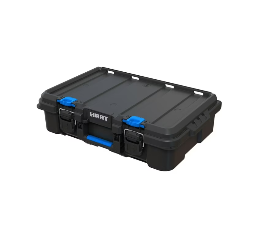 HART Stack System Tool Box with Small Blue Organizer & Dividers, Fits HART's Modular Storage System