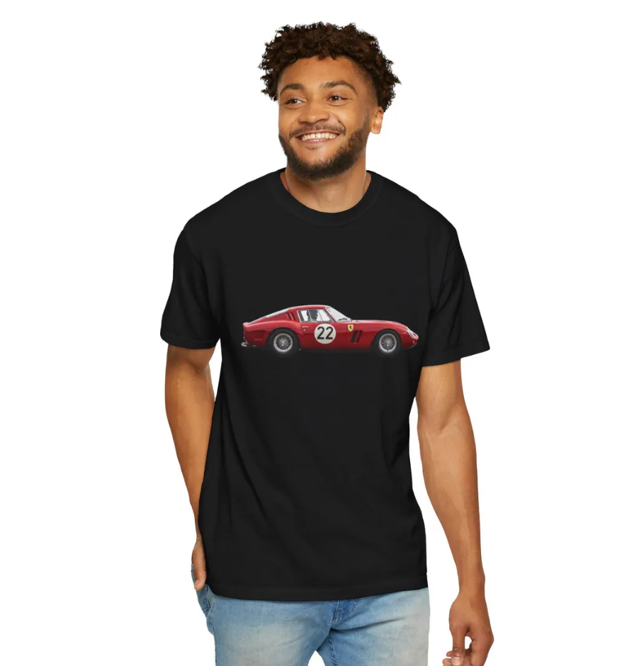 Retro Ferrari T-Shirt, Classic Car Graphic Tee