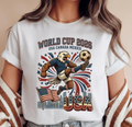 World Cup 2026 USA T-Shirt, Bald Eagle Soccer Shirt, USA Canada Mexico World Cup Tee, American Football Fan Gift, Patriotic Soccer Shirt