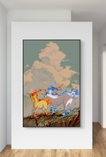 Rapidash PokeArt Canvas Poster Anime Wall Art Home Decor
