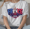 France 2026 T-Shirt – French Soccer Fan Tee, France Flag Graphic Shirt, World Cup 2026 Football Supporter Gift