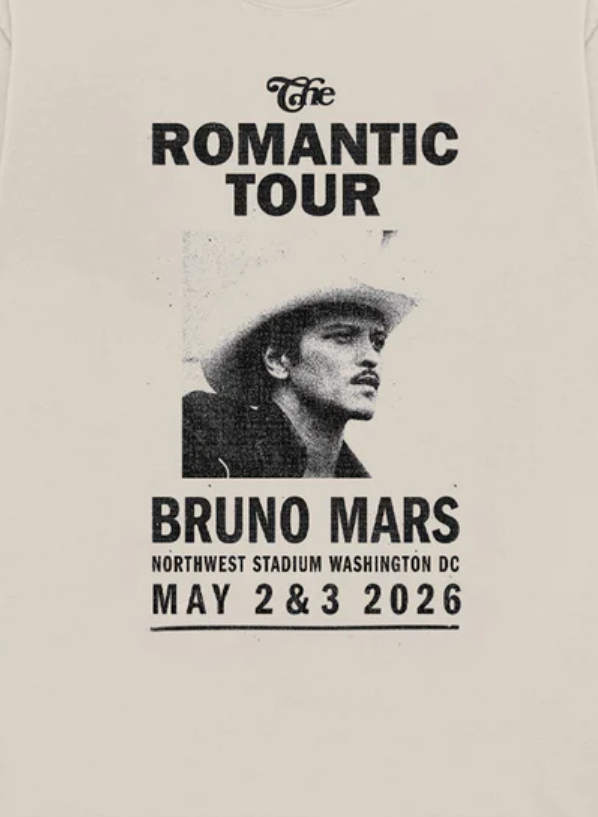 Washington DC The Romantic Limited Edition Tour Tee - Ivory