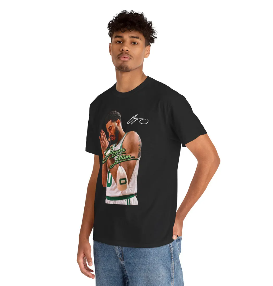 Jayson Tatum Boston T Shirt Autograph Edition Graphic Tee JT!