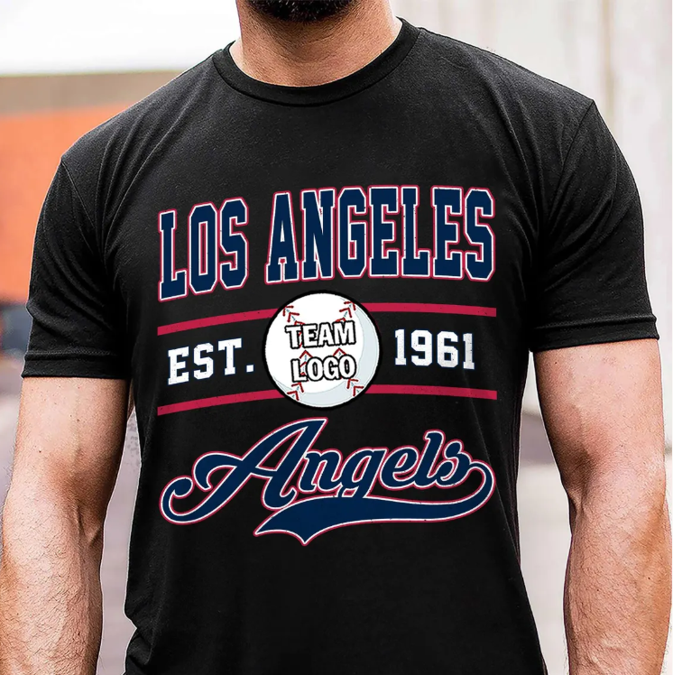Los Angeles Baseball Shirt Vintage Sports Tee, Los Angeles Angels Baseball Fan Shirt, Game Day Shirt, Baseball Lover Gift