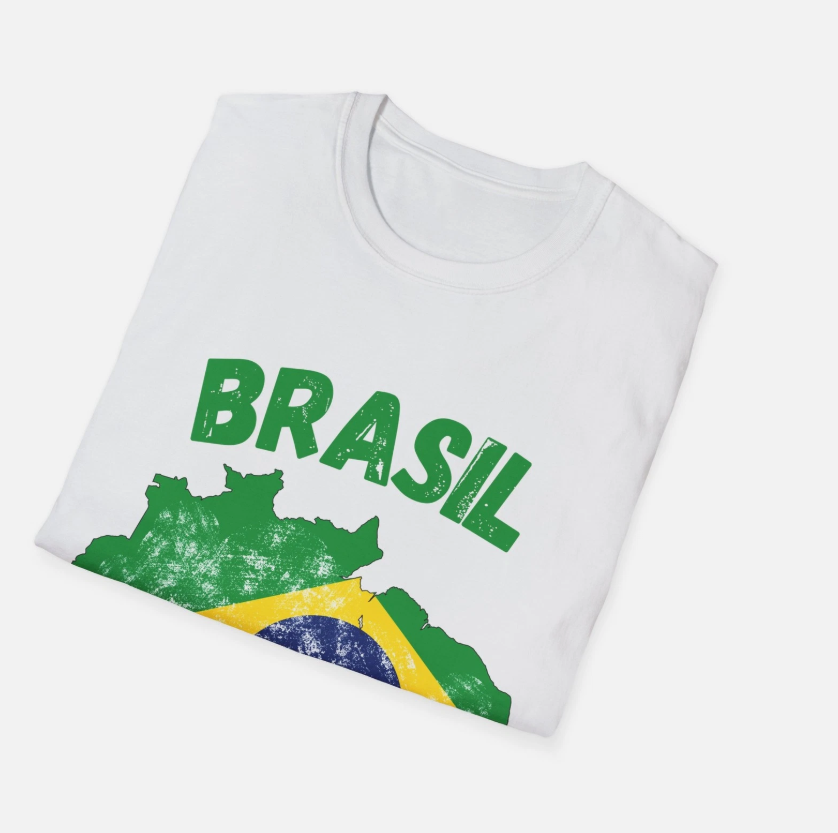 Brazil Brasil Flag T-Shirt , World Cup T-Shirt, Gift for him, Gift for Her