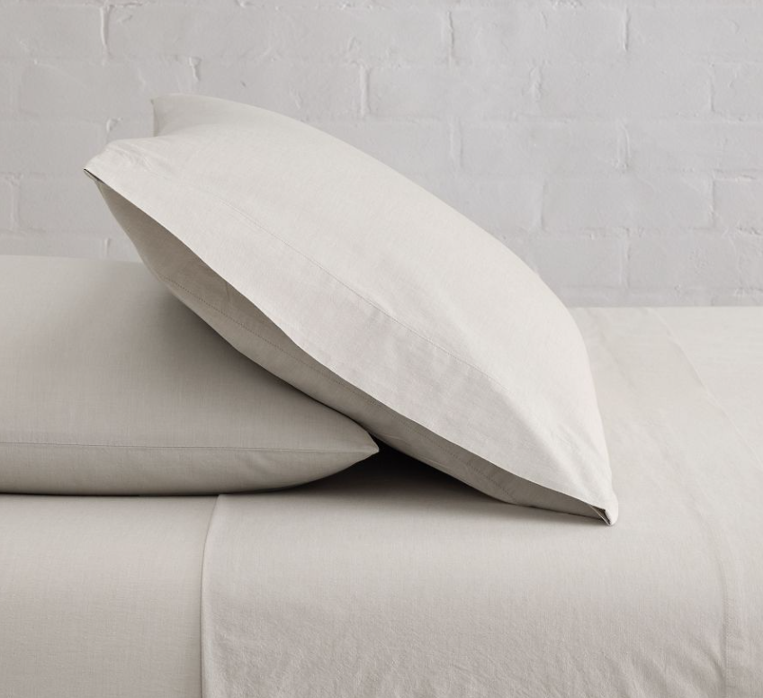 Organic Washed Cotton Percale Sheet Set